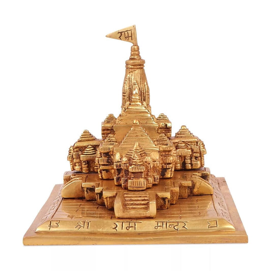 Brass Lord Sri Ram Ayodhya Ram Mandir Temple Miniature Statue Figurine Sculpture