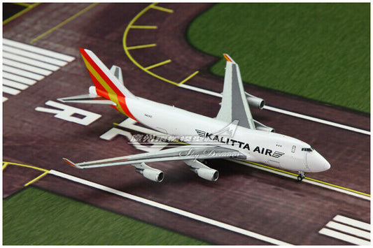 1:400 JC Wings KALITTA AIR BOEING 747-400F Airfreighter Airplane Diecast Model