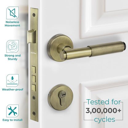 Heavy Duty Mortise Main Door Lock Set For Home Office With 3 Brass Keys