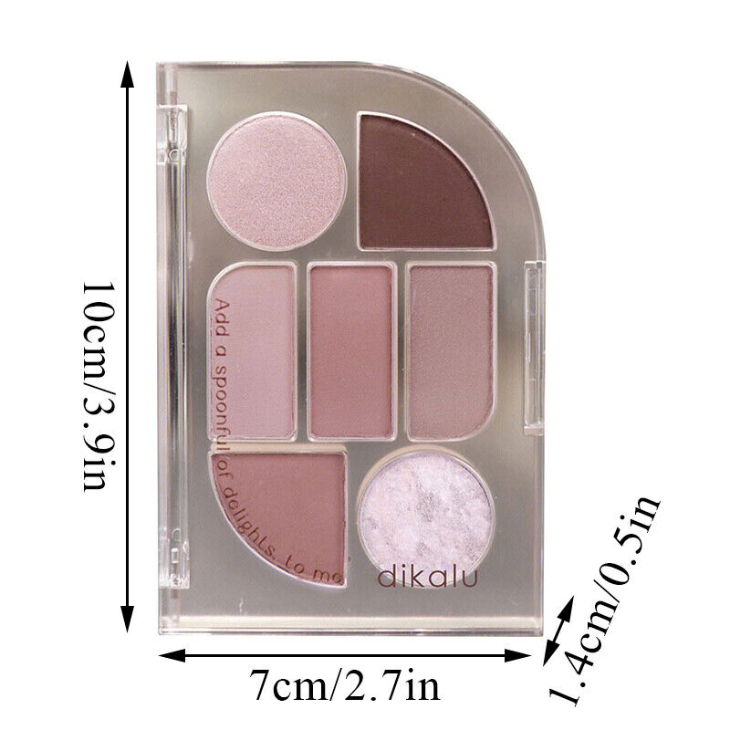 Milk Tea Seven Color Shimmer Matte Eyeshadow Palette Eye Matte Lasting Shadow ⊰
