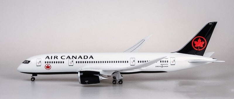 1:130 43CM AIR CANADA BOEING 787 Passenger Airplane Landing Gear Resin Model