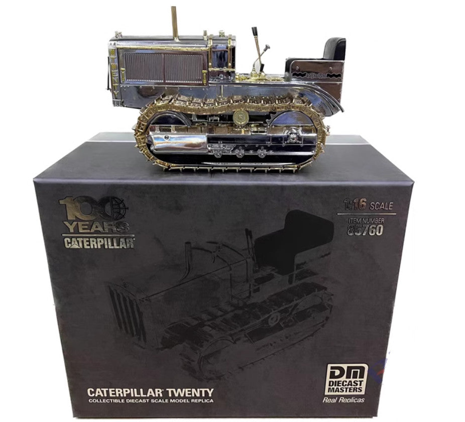 1:16 DM TWENTY TRACKED TRACTOR 100 YEARS Chrome and Gold Plating Diecast Model