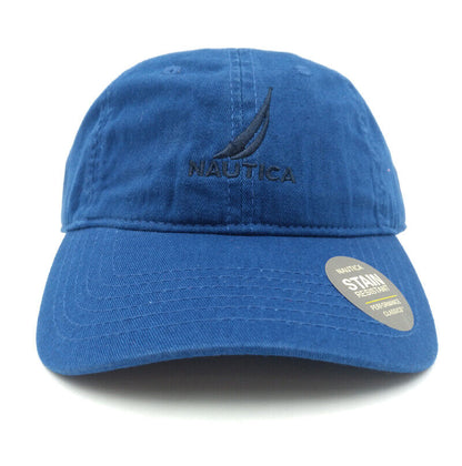 Nautica Hat Adjustable Tennis Driving Unisex Sport Baseball Cap Royal Blue Rare