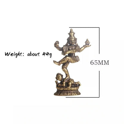 Brass Nepalese Four-Armed Buddha Statue Tibetan Buddhism Statue