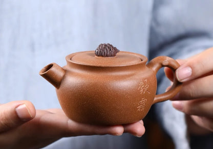 140cc chinese Yixing Handmade Zisha teapot Duan clay SongGuo Gongfu Tea pot