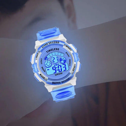 Waterproof Kids Digital Electronic Watch Children Boys Girls Sports LED Watches