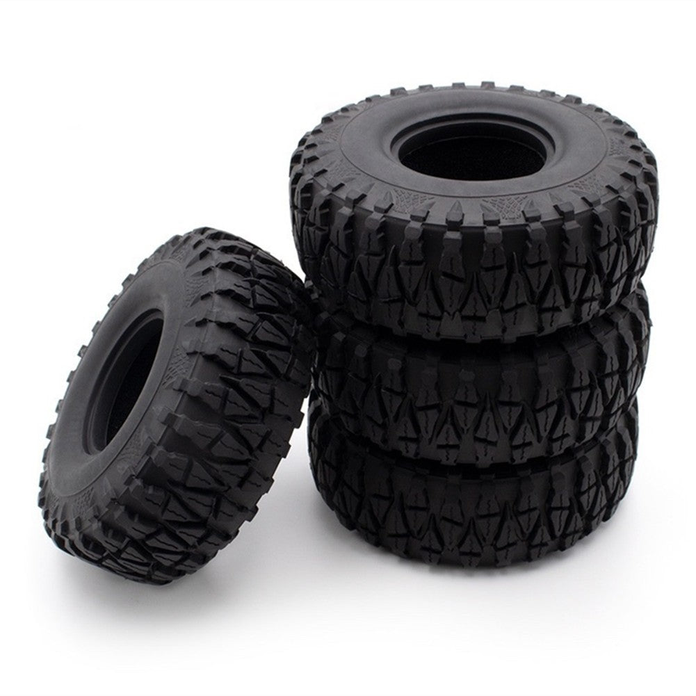 4Pack 1/10 RC Car 1.9" Rubber Wheel Tyres Tires Cover For 1.9in RC Wheel Rim E