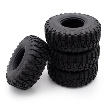 4Pack 1/10 RC Car 1.9" Rubber Wheel Tyres Tires Cover For 1.9in RC Wheel Rim E