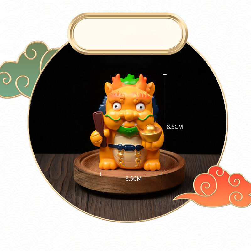 2024 Chinese Zodiac Dragon Resin Statue Year Gift Home Car Mascot Decor Ornament