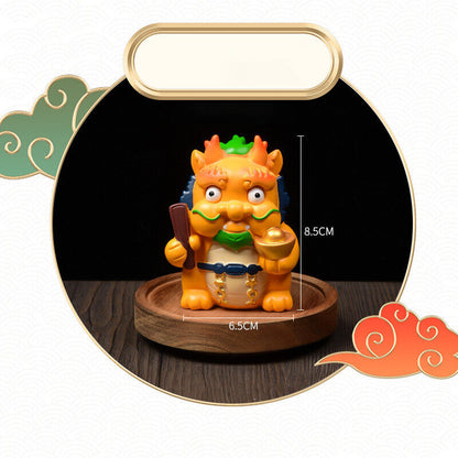 2024 Chinese Zodiac Dragon Resin Statue Year Gift Home Car Mascot Decor Ornament