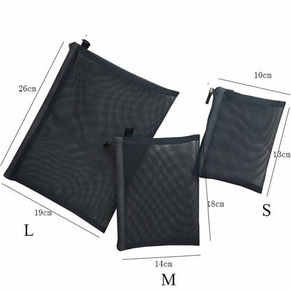 S/M/L Transparent Cosmetic Bag Toiletry Brush Case Makeup Organizer Pouch Travel