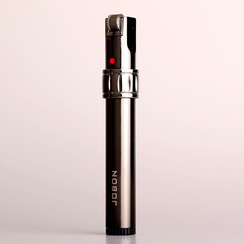 NEW Flint Wheel Lighter Windproof Butane Gas Jet Metal Creative Stick Lighters,