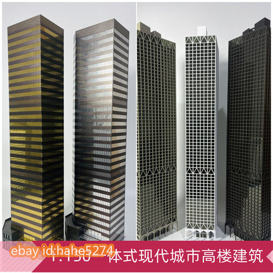 1/150 Building Model Office Building Scene Architecture Assembled Skyscraper