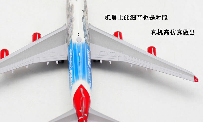 1:400 JC Wings Virgin BOEING 747-400 Passenger Aircraft Diecast Airplane Model