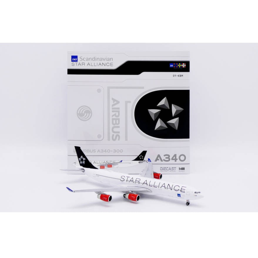 1:400 JC Wings SAS Airbus A340-300 Passenger Plane Diecast Aircraft Model