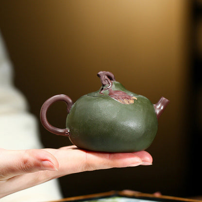Full Handmade Tea Pot Ball Shaped Infuser Holes Yixing Zisha Teteras Antiguas