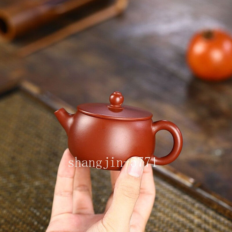 3.4oz Marked Tea Pot Traditional 7 Infuser Holes Real Yixing Zisha Dahongpao Pot