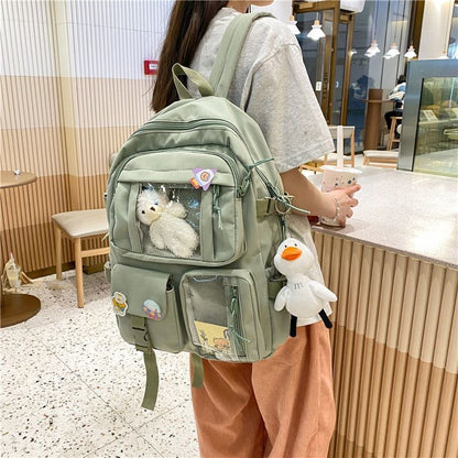 Large Backpacks Students School Purse Sweet Waterproof School Travel Bags Zipper