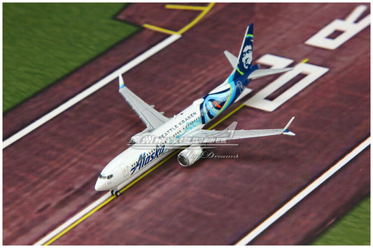 1:400 GeminiJets Alaska BOEING B737 MAX 9 Airplane Diecast Plane Aircraft Model