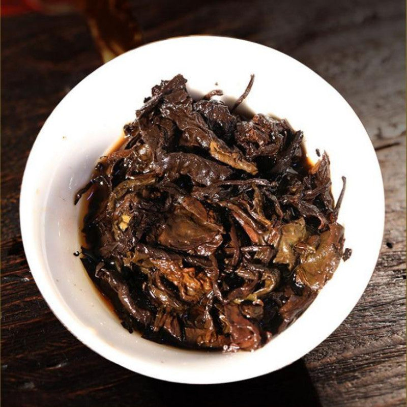 357g Yiwu Ripe Puerh Tea 2020 Year Old Tree Pu-erh Cooked Tea Yunnan Pu'er Tea