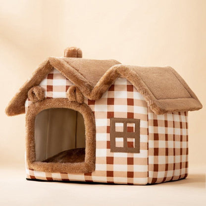 Sleep Kennel Pet Nest Warm Removable Cave Bed