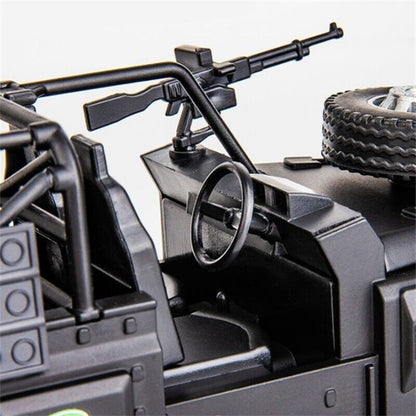 1:32 Land Rover Defender Reconnaissance Diecast Model Car Military Vehicle Toy
