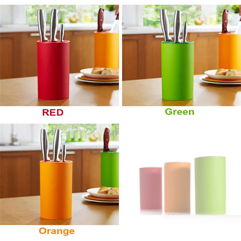 Multifunctional Plastic Knives Holder Tool Holder Knife Block Knife Stand Shelf
