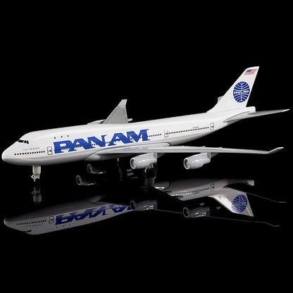1:300 American Panam B747 Model Plane Alloy Diecast Airplane Home Bar Decor