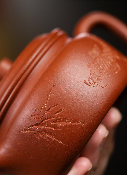 140ml Small Tea Pot Marked China Yixing Zisha Jiangpo Clay Pot Dezhong Pot New