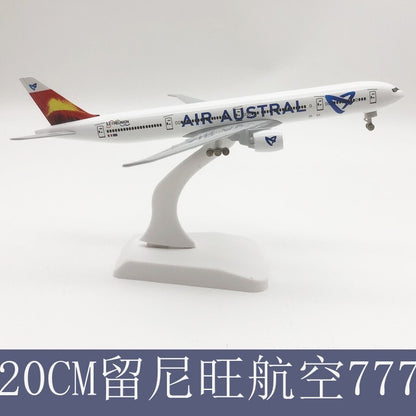 1/200 20cm Diecast Alloy Reunion Airlines AUSTRAL AIR Boeing777 Model Airplanes