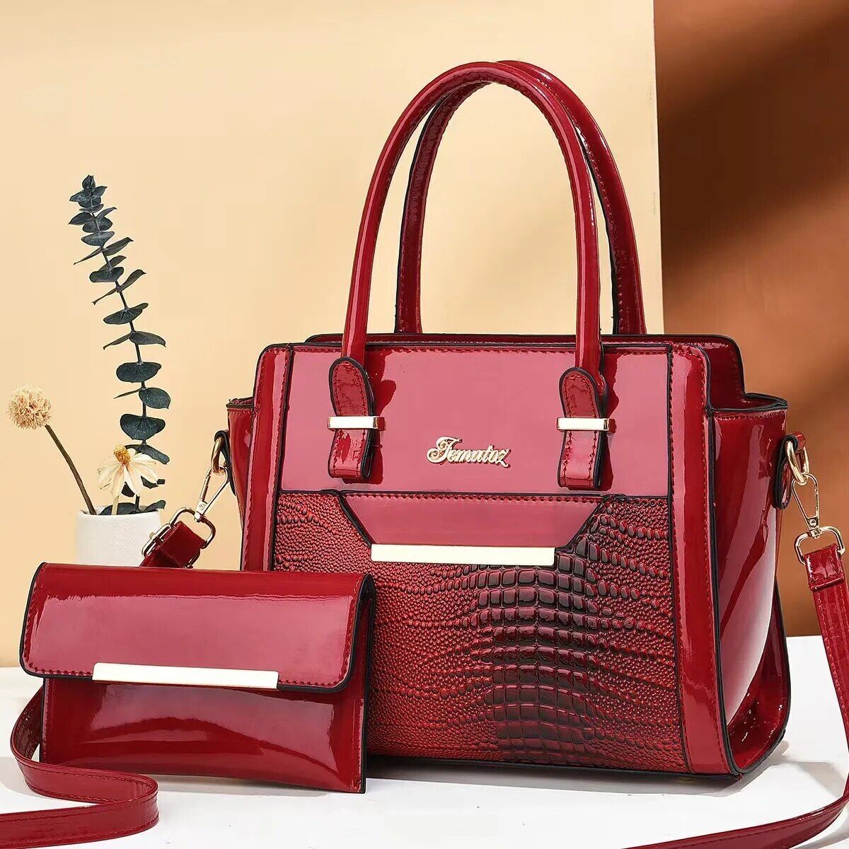 Crossbody Composite Bag PU Single Shoulder Tote Bags Women Handbags