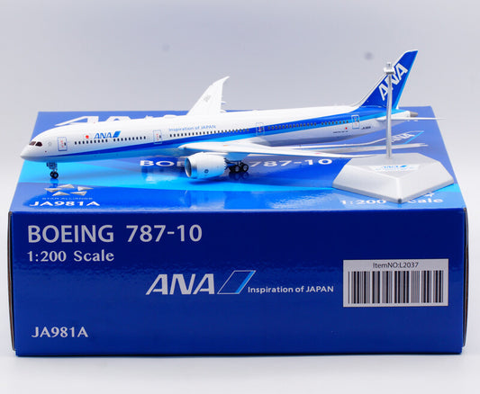 1:200 SQ Wings ANA Boeing 787-10 JA981A Passenger Airplane Diecast Model