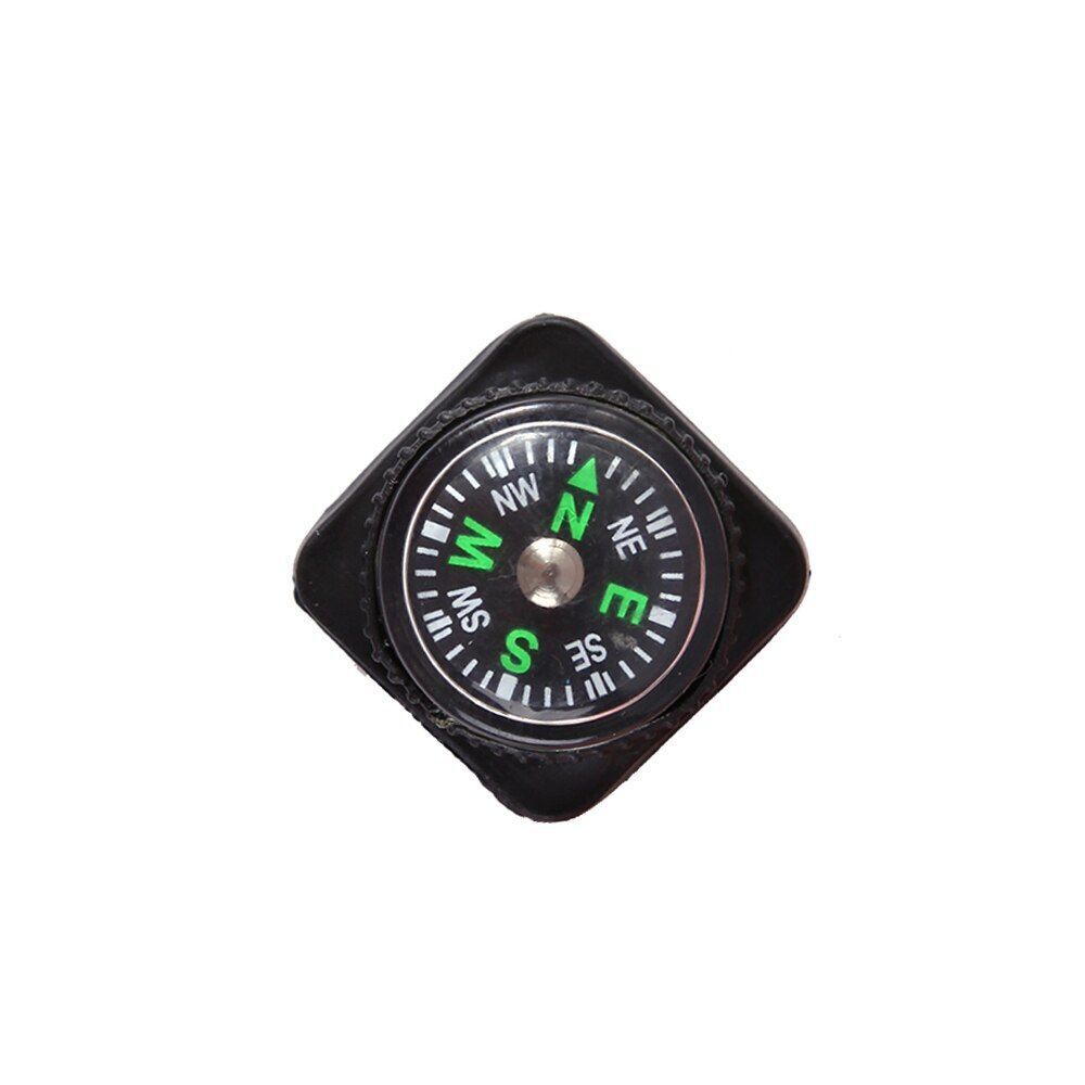 Outdoor Whistle Compass Thermometer Potable Keychain Key Ring Climbing Hiking