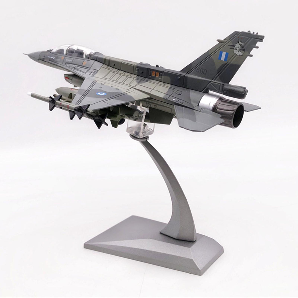 1/72 F16D Fighter Model with 2 Display Stand Collection Souvenir