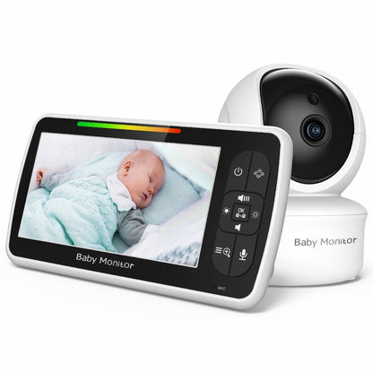 Upgraded Smart WiFi Baby Monitor SM650, 5-inch 720p Display, 1080p Camera