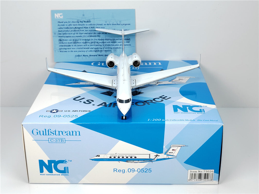 1:200 NG Model U.S.AIR FORCE Gulfstream C-37B Airplane Diecast Aircraft Model