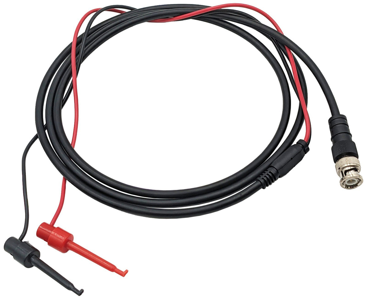 BNC to IC Test Hook Lead, 60" Length + 18" Long Connecting Wires