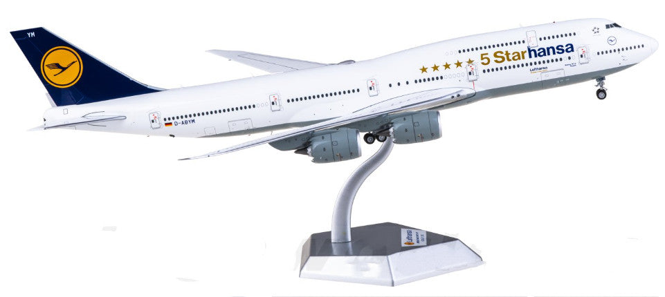 1:200 SQ Wings Lufthansa Boeing 747-8 Passenger Airplane Diecast Plane Model