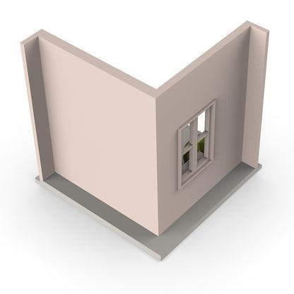 SSMODEL LYT87061 1/87 HO Scene Model A Corner Of The House