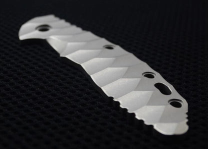 New TC4 Single Sided Scales for Rick Hinderer Knives XM18 3.5” Wavy Pattern