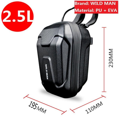 Universal Electric Scooter Handle Bag EVA Hard Shell 3-5L Bicycle 320x180x135 mm