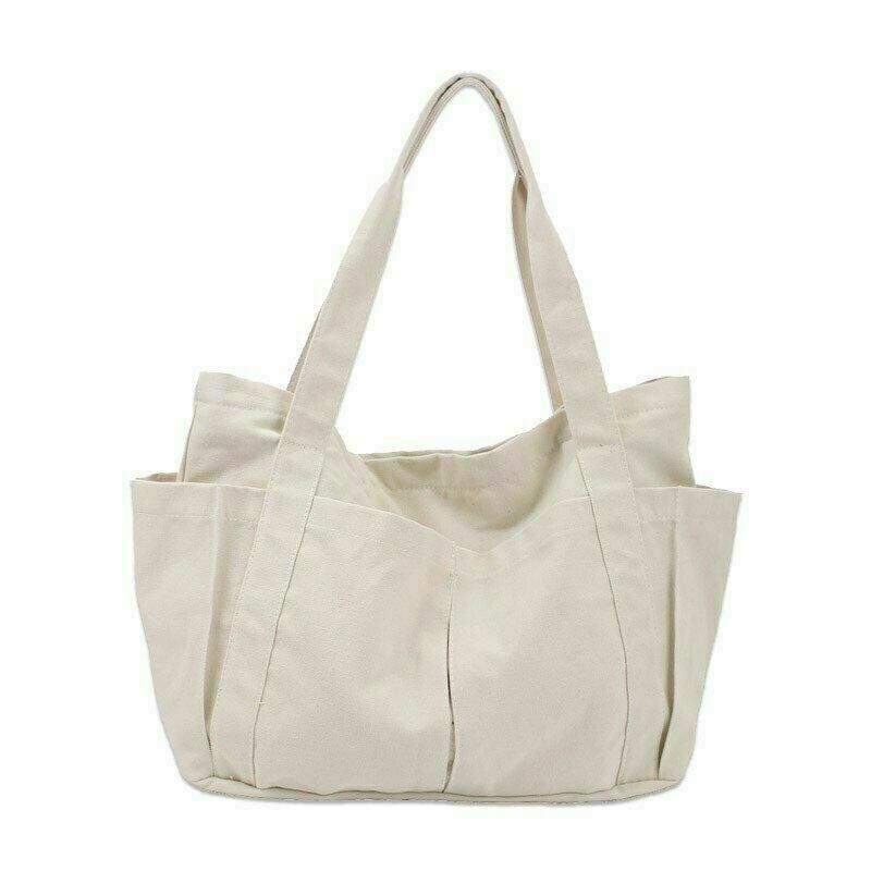 Women Oversize Canvas Handbag Shoulder Bag Fabric Tote Big Jumbo Diaper Bags
