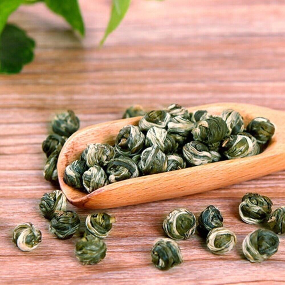 Pearl Jasmine Dragon Ball Tea Chinese Organic Green Tea Loose Leaf 1LB (500g)