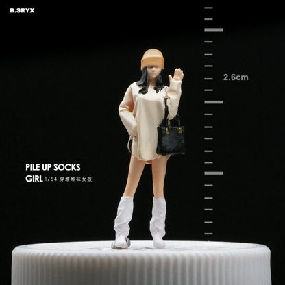 City Street Person Doll Scene Prop Model 1/64 Figure Model For Model Car