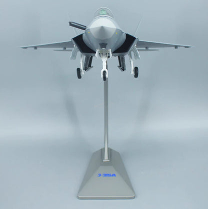 1:32 49CM J-35A Stealth Fighter Jet Army Plane Diecast Military Aircraft Model