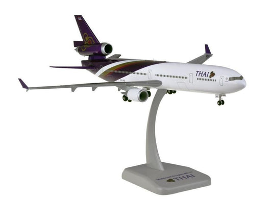 1:200 31CM Hogan THAI McDonnell Douglas MD-11 Passenger Plane ABS Plastic Model