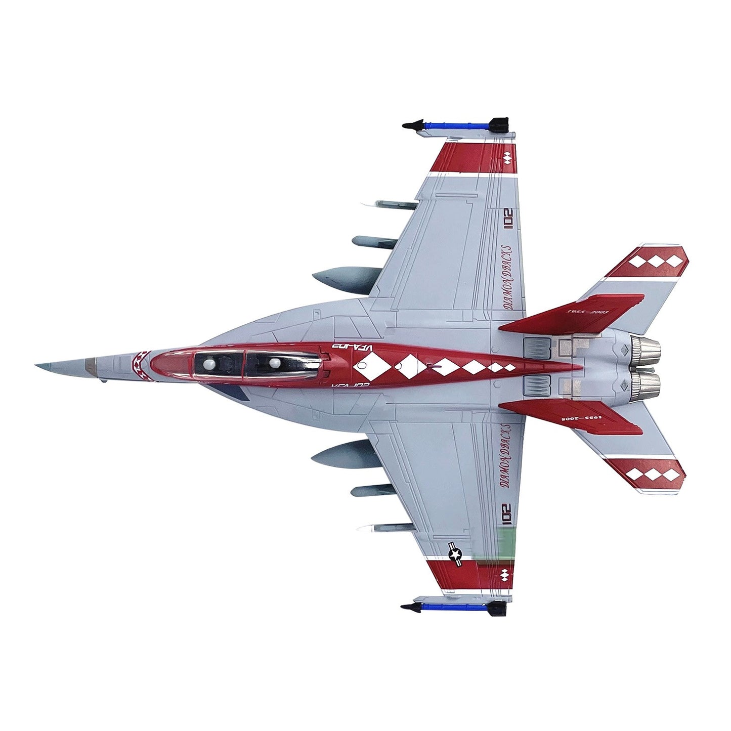 1 x US Navy F/A-18 Super Hornet Strike Fighter VFA-102 Diamondbacks Model