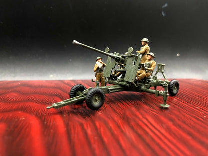 1/72 British Bofors 40-mm MK-2 AA-Gun & Crew handPainted Model*6170