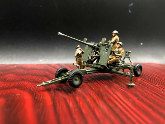 1/72 British Bofors 40-mm MK-2 AA-Gun & Crew handPainted Model*6170