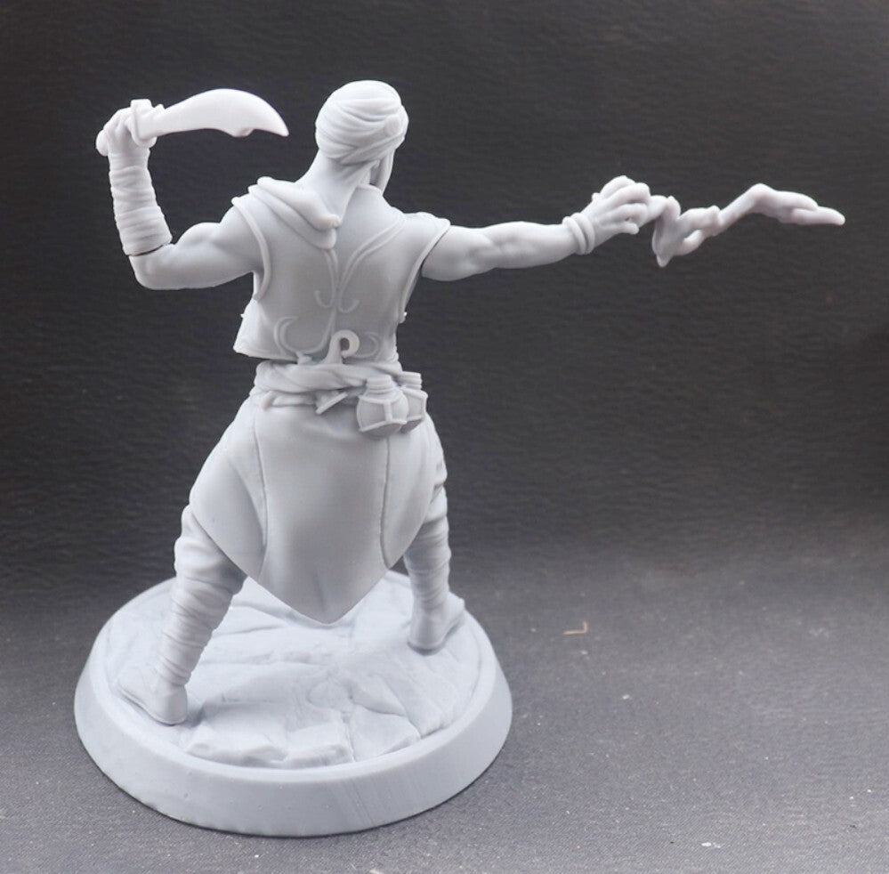 1/24 resin figure model Western Regions Swordsman 3D Print Unassembled Unpainted